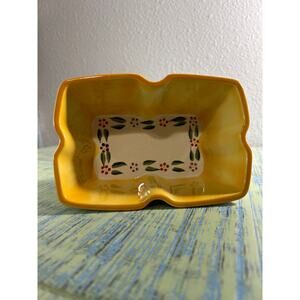 Temp-tations by Tara Harmony Pattern Ceramic Stoneware Loaf Pan Baker Dish